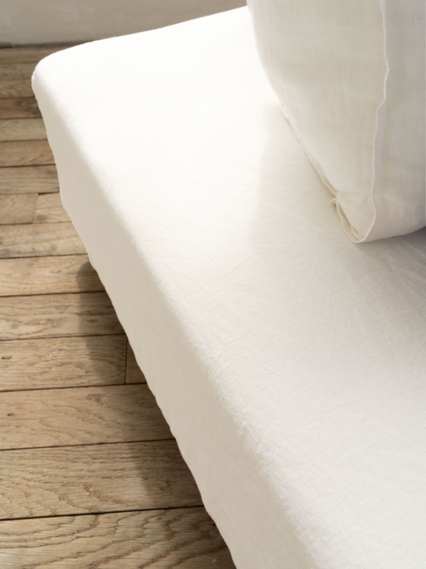 Pure linen fitted sheet