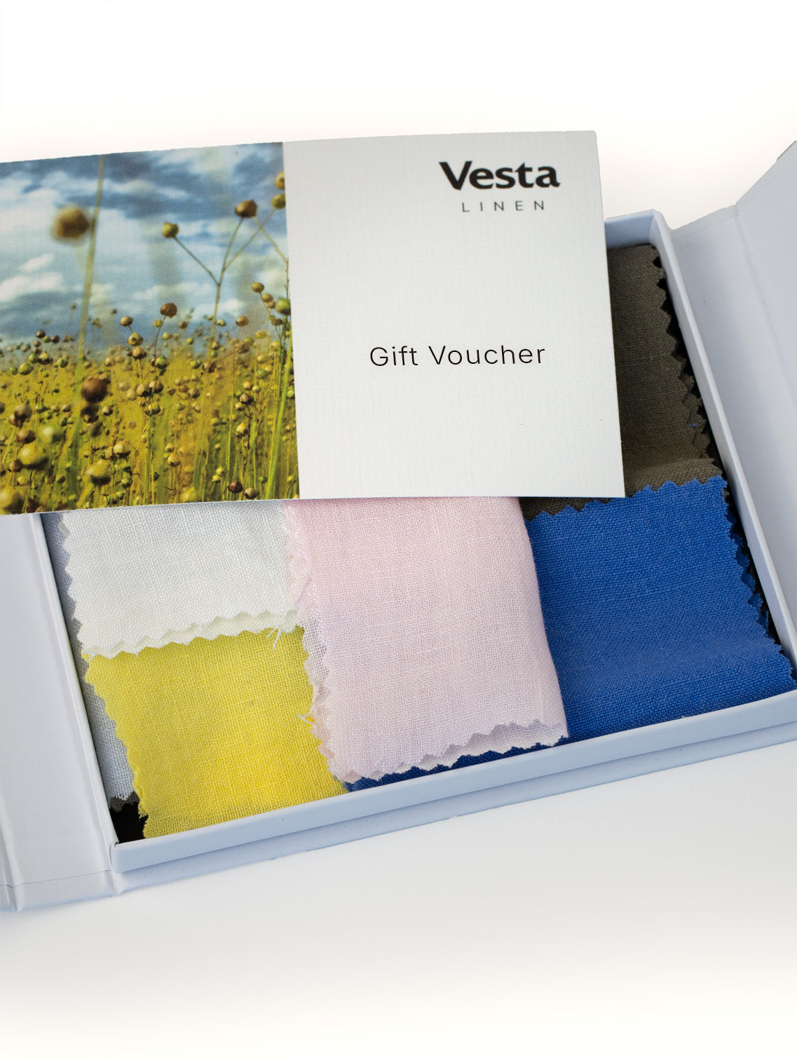 Carte-cadeau avec boîte d’échantillons