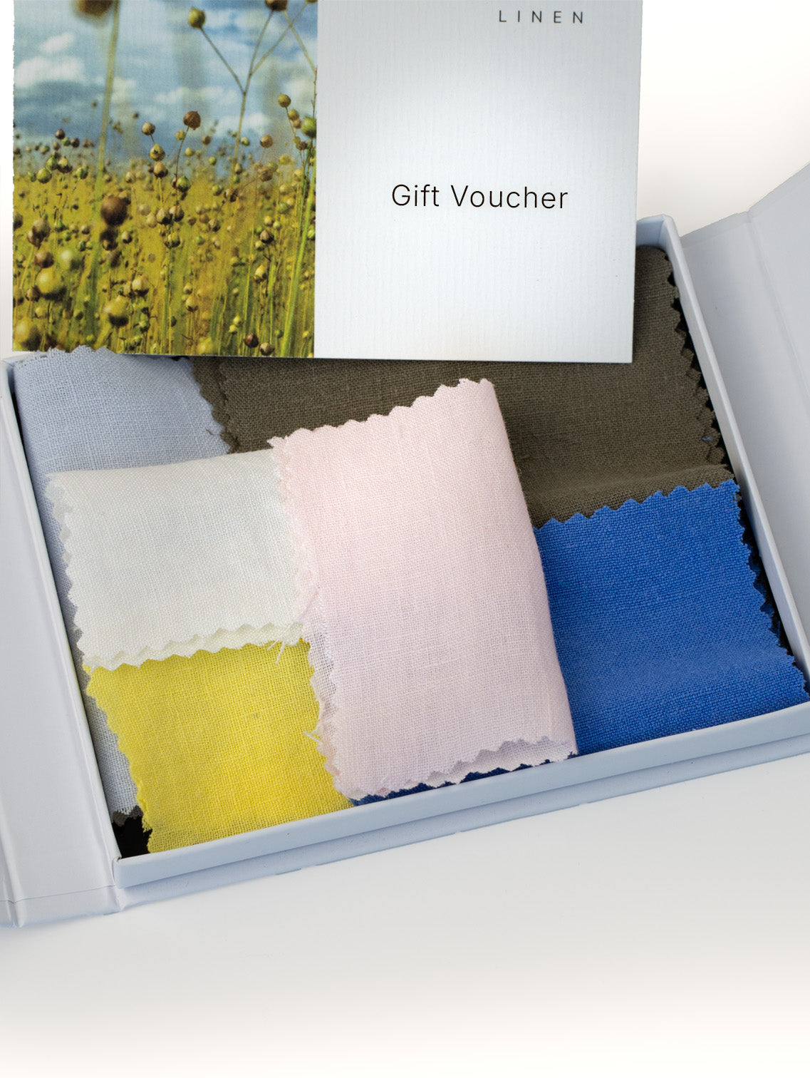 Carte-cadeau avec boîte d’échantillons