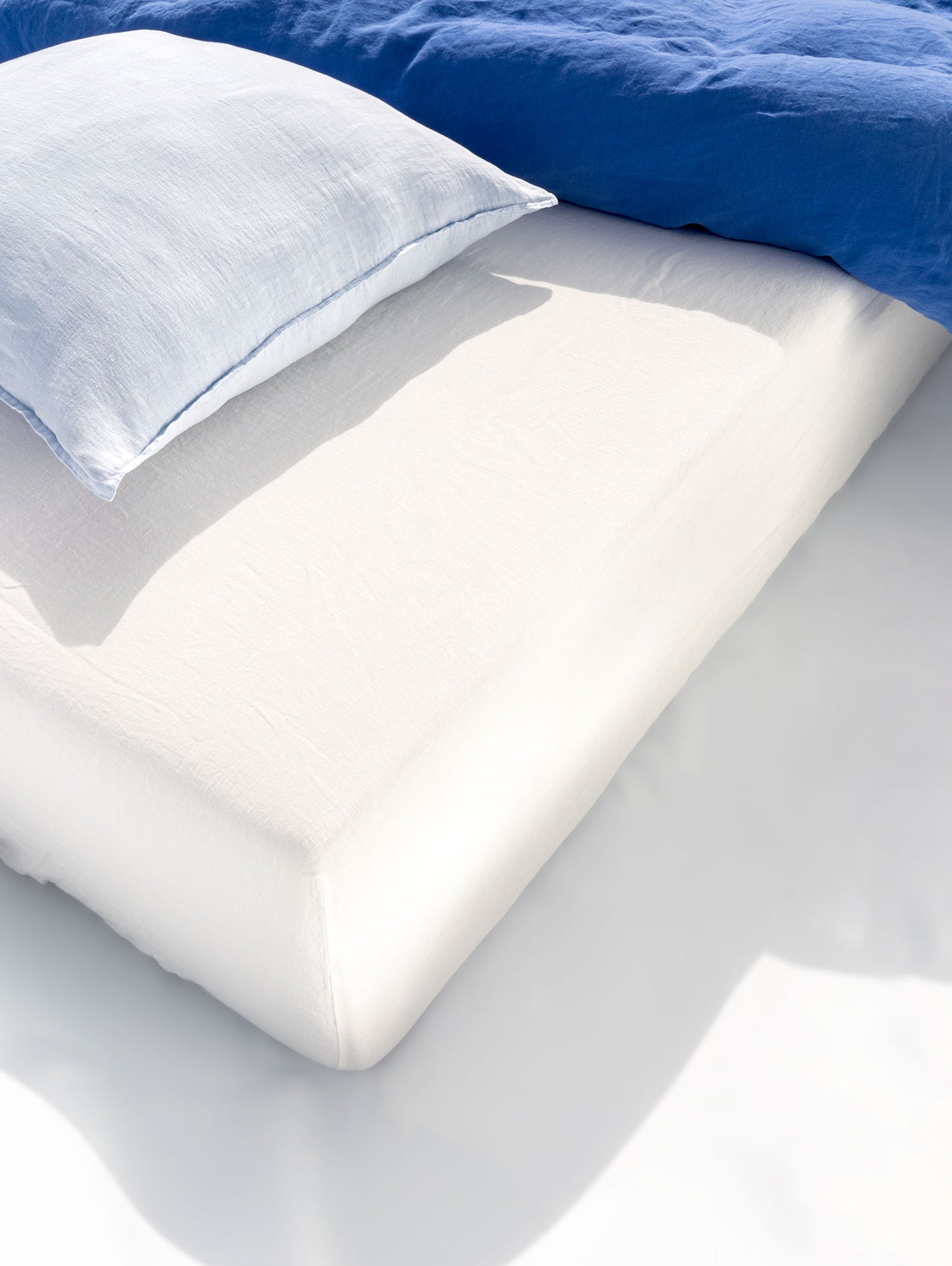 Pure linen fitted sheet